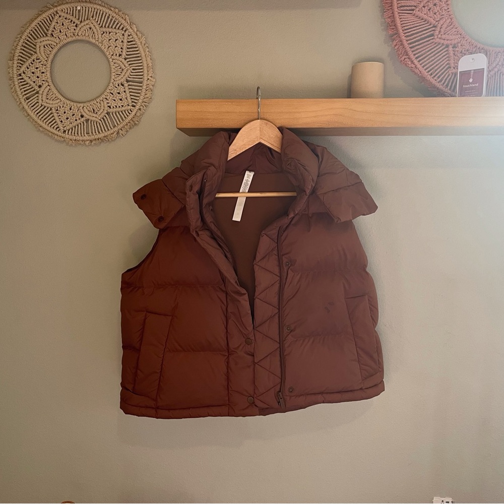 lululemon athletica women’s Brown Puffer Vest